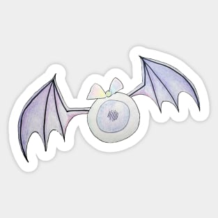 Creepy Cute Pastel Eye-Bat Sticker